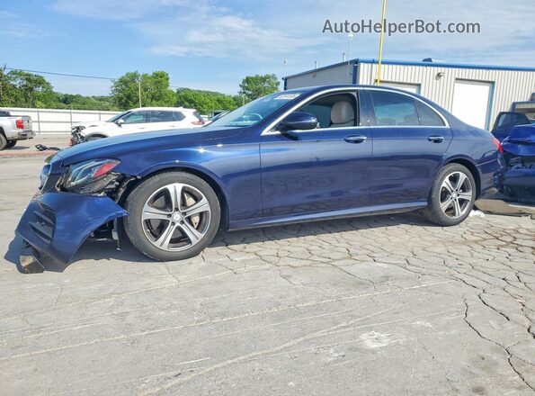 WDDZF4JB1HA102710 2017 MERCEDES-BENZ E Blue Передня ліва чверть