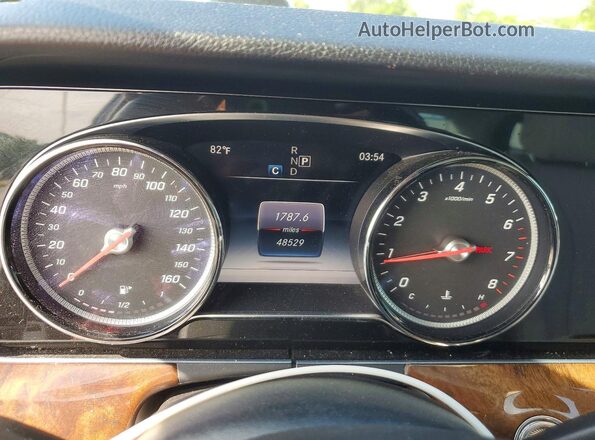 WDDZF4JB1HA102710 2017 MERCEDES-BENZ E Blue Вид щитка приладів