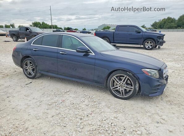 WDDZF4JB1JA392050 2018 MERCEDES-BENZ E Синий Передняя правая четверть
