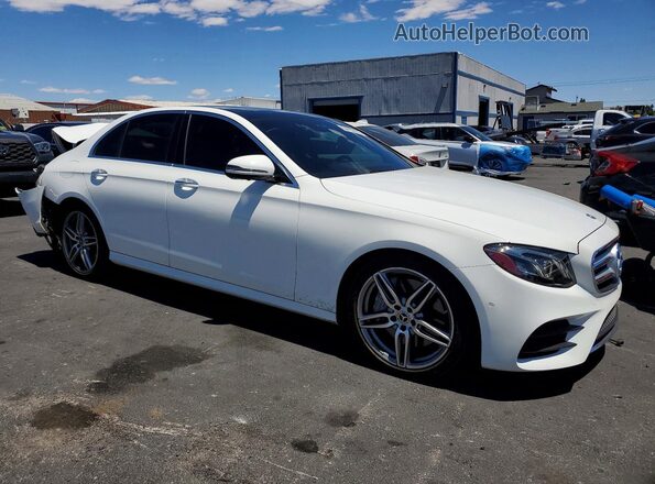 WDDZF4JB2KA558853 2019 MERCEDES-BENZ E White Передня права чверть