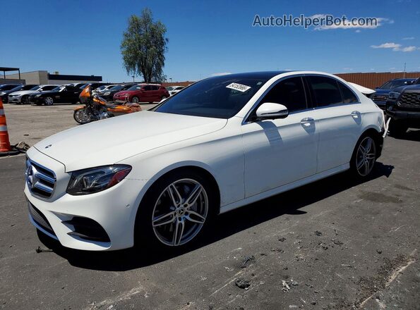 WDDZF4JB2KA558853 2019 MERCEDES-BENZ E White Передня ліва чверть