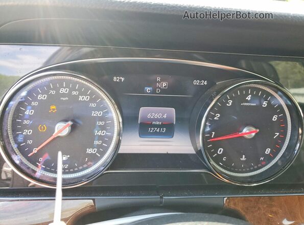 WDDZF4JB3HA108248 2017 MERCEDES-BENZ E Черный Вид щитка приборов