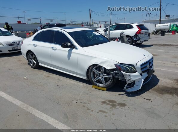 WDDZF4JB3HA173939 2017 MERCEDES-BENZ E-CLASS Белый Передняя правая четверть