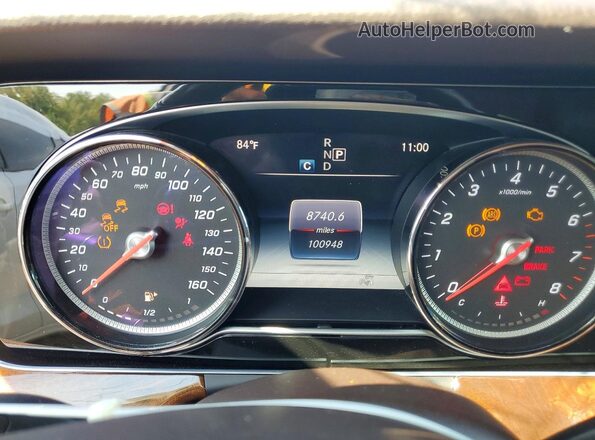 WDDZF4JB4HA097857 2017 MERCEDES-BENZ E Коричневый Вид щитка приборов