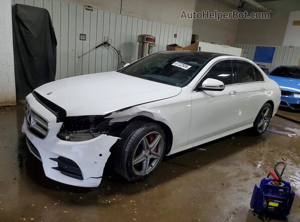 WDDZF4KB0HA062747 2017 MERCEDES-BENZ E Белый Передняя левая четверть