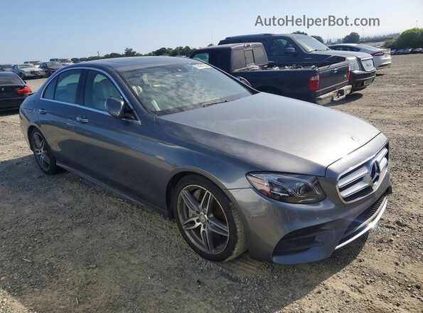 WDDZF4KB0HA209858 2017 MERCEDES-BENZ E Серый Передняя правая четверть