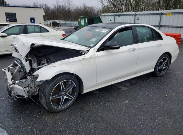 WDDZF4KB0JA429720 2018 MERCEDES-BENZ E Белый Передняя левая четверть