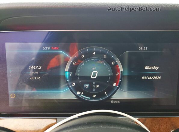 WDDZF4KB1JA301602 2018 MERCEDES-BENZ E White Widok zestawu wskaźników