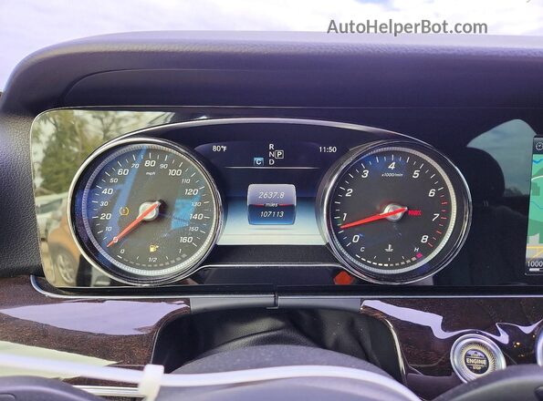 WDDZF4KB4HA204355 2017 MERCEDES-BENZ E Серебряный Вид щитка приборов