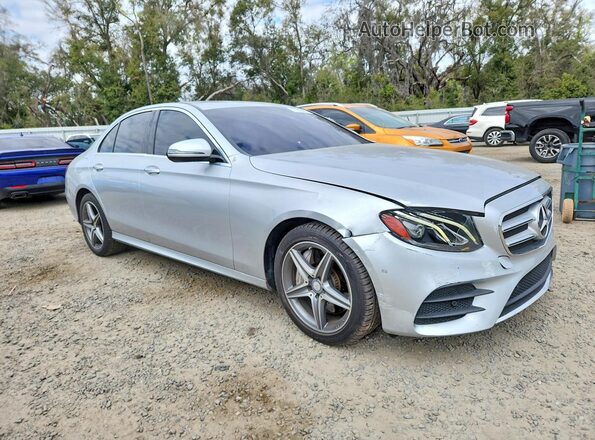 WDDZF4KB4HA204355 2017 MERCEDES-BENZ E Серебряный Передняя правая четверть