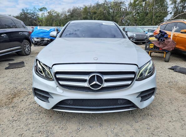 WDDZF4KB4HA204355 2017 MERCEDES-BENZ E Серебряный Вид спереди