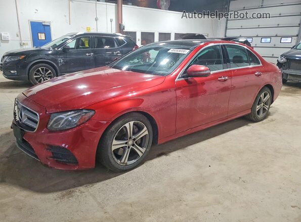 WDDZF4KB5HA101915 2017 MERCEDES-BENZ E Red Przód lewy