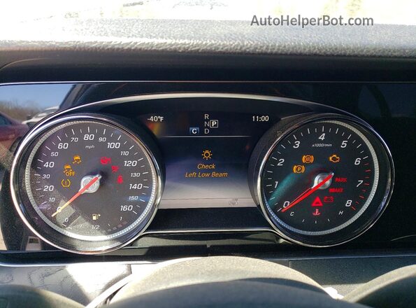 WDDZF4KB5HA198307 2017 MERCEDES-BENZ E Серебряный Вид щитка приборов