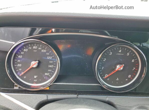 WDDZF4KB5KA489011 2019 MERCEDES-BENZ E Black Вид щитка приладів