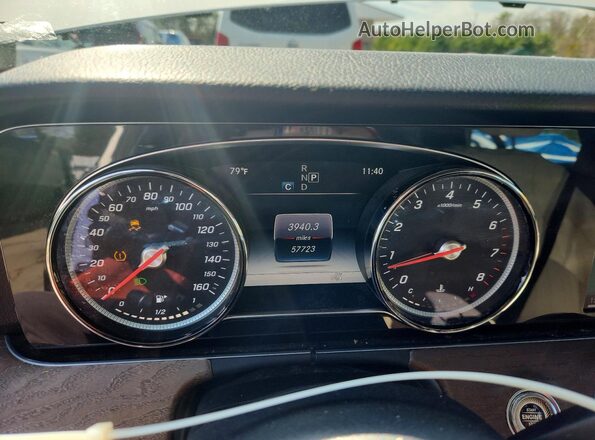 WDDZF4KB7HA234398 2017 MERCEDES-BENZ E Белый Вид щитка приборов
