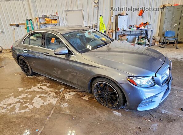 WDDZF4KB8HA033626 2017 MERCEDES-BENZ E Gray Przód prawy