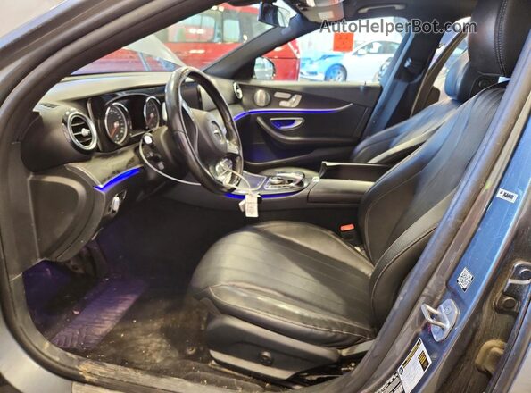 WDDZF4KB8HA033626 2017 MERCEDES-BENZ E Gray Widok wnętrza z przodu