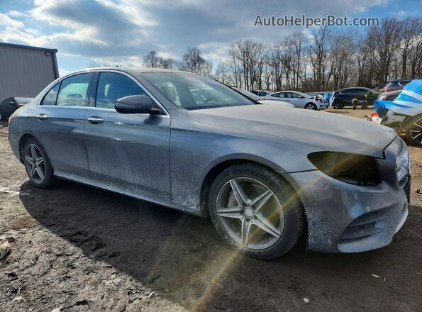 WDDZF4KB8HA054945 2017 MERCEDES-BENZ E Серый Передняя правая четверть