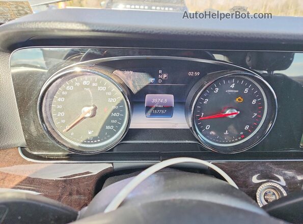 WDDZF4KB8HA054945 2017 MERCEDES-BENZ E Серый Вид щитка приборов