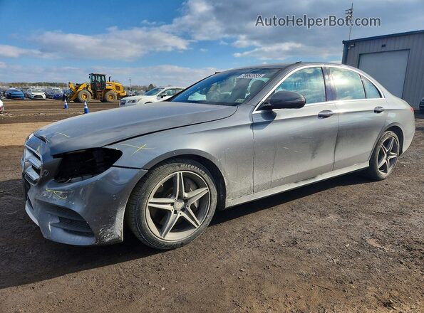 WDDZF4KB8HA054945 2017 MERCEDES-BENZ E Серый Передняя левая четверть