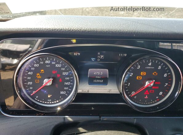 WDDZF4KB8JA314282 2018 MERCEDES-BENZ E Серый Вид щитка приборов