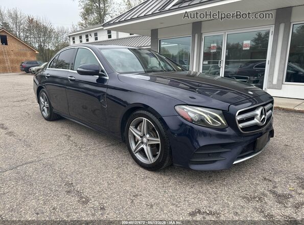 WDDZF4KBXHA218289 2017 MERCEDES-BENZ E-CLASS Синий Передняя правая четверть