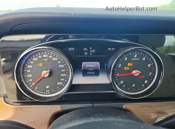 WDDZF4KBXJA467584 2018 MERCEDES-BENZ E Black Instrument cluster view