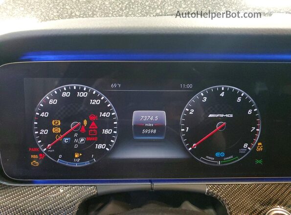 WDDZF6BB3KA490492 2019 MERCEDES-BENZ E Черный Вид щитка приборов