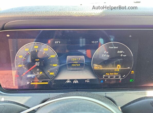 WDDZF8DB2LA707170 2020 MERCEDES-BENZ E Silver Vista del cuadro de instrumentos