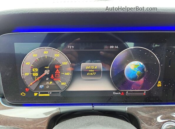 WDDZF8DB3LA717190 2020 MERCEDES-BENZ E Black Widok zestawu wskaźników