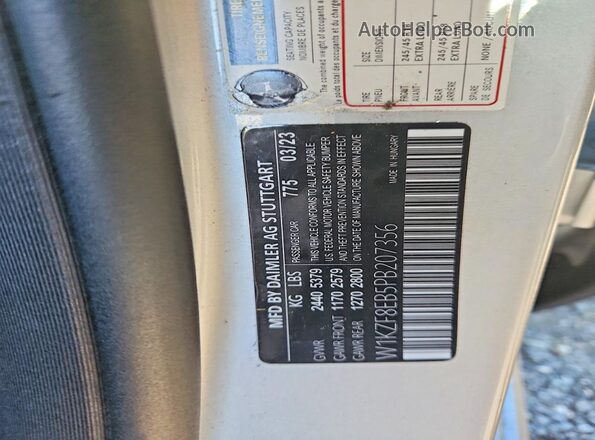 WDDZF8EB1LA722970 2020 MERCEDES-BENZ E Серебряный Вид подкапотного пространства