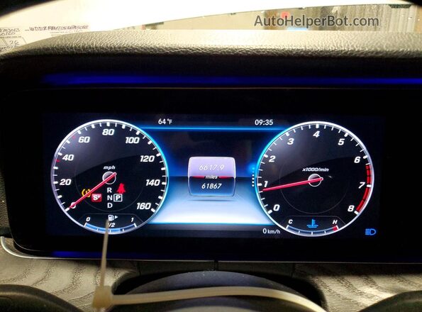WDDZF8EB5LA703063 2020 MERCEDES-BENZ E Silver Вид щитка приладів