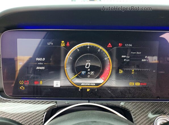 WDDZF8KB8KA679196 2019 MERCEDES-BENZ E Gray Widok zestawu wskaźników