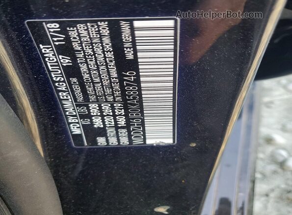 WDDZH6JB0KA588746 2019 MERCEDES-BENZ E Black Widok komory silnika