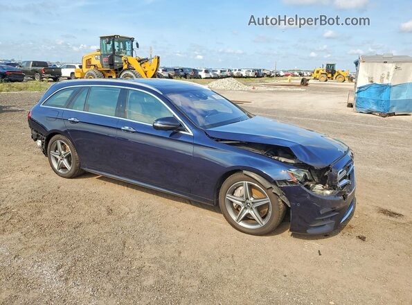 WDDZH6JB6KA507913 2019 MERCEDES-BENZ E Синий Передняя правая четверть