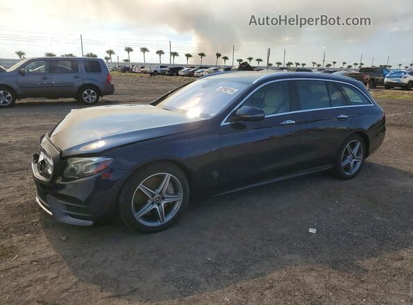 WDDZH6JB6KA507913 2019 MERCEDES-BENZ E Синий Передняя левая четверть
