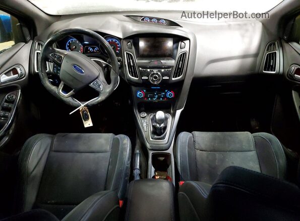 WF0DP3TH4H4118442 2017 FORD FOCUS Blue Widok deski rozdzielczej