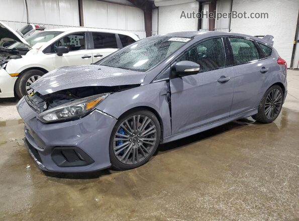 WF0DP3TH4H4122748 2017 FORD FOCUS Gray Առջևի ձախ երեք քառորդ տեսարան