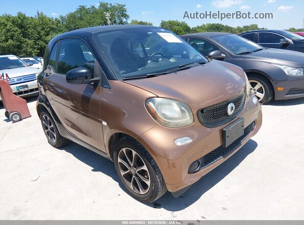 WMEFJ5DA4GK062329 2016 SMART FORTWO Brown Front right