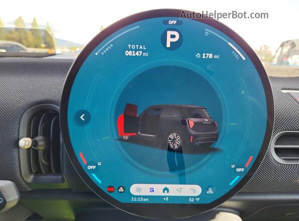 WMW23GD01S2W21528 2025 MINI COOPER Черный Вид щитка приборов