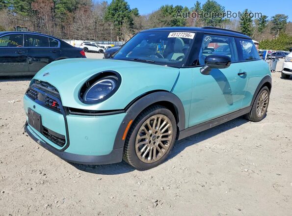 WMW23GD03T2Y02244 2026 MINI COOPER Бирюзовый Передняя левая четверть