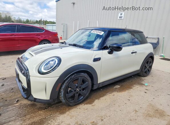 WMW53DH07N2R60286 2022 MINI COOPER Кремовый Передняя левая четверть