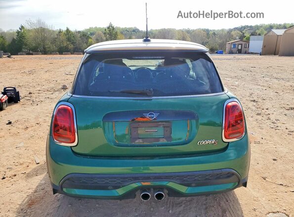 WMW53DH09N2P70764 2022 MINI COOPER Зеленый Вид сзади