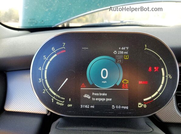 WMW53DH09N2P70764 2022 MINI COOPER Зеленый Вид щитка приборов