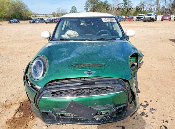 WMW53DH09N2P70764 2022 MINI COOPER Зеленый Вид спереди