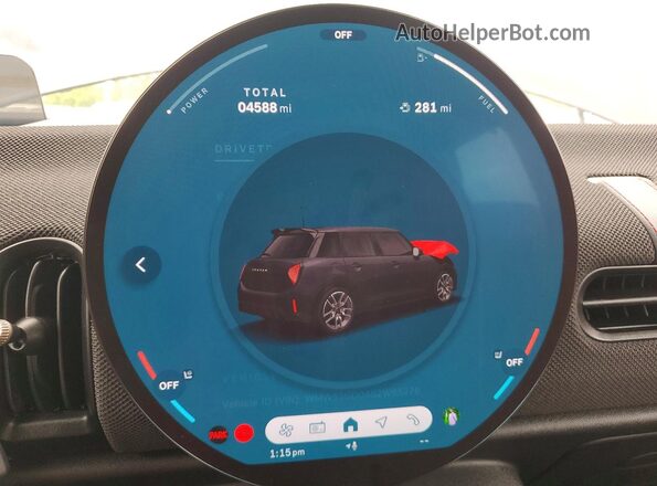 WMW53GD04S2W65276 2025 MINI COOPER Черный Вид щитка приборов