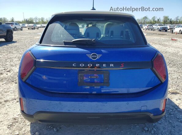 WMW53GD05S2W55226 2025 MINI COOPER Синий Вид сзади