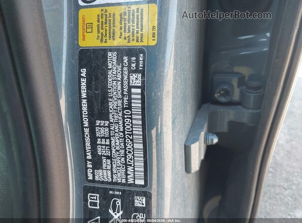 WMWJZ9C06P2T00910 2023 MINI CLUBMAN Blue Vista del compartimento del motor