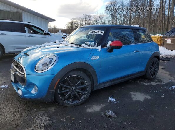 WMWXP7C58J2A47017 2018 MINI COOPER Синий Передняя левая четверть