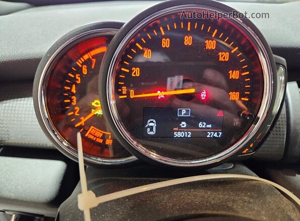 WMWXR3C00L2M46544 2020 MINI COOPER Зеленый Вид щитка приборов